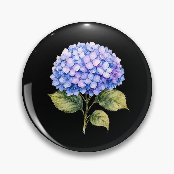 Item preview, Minimal Hydrangea Botanical Watercolor designed and sold by ColorSplash123.