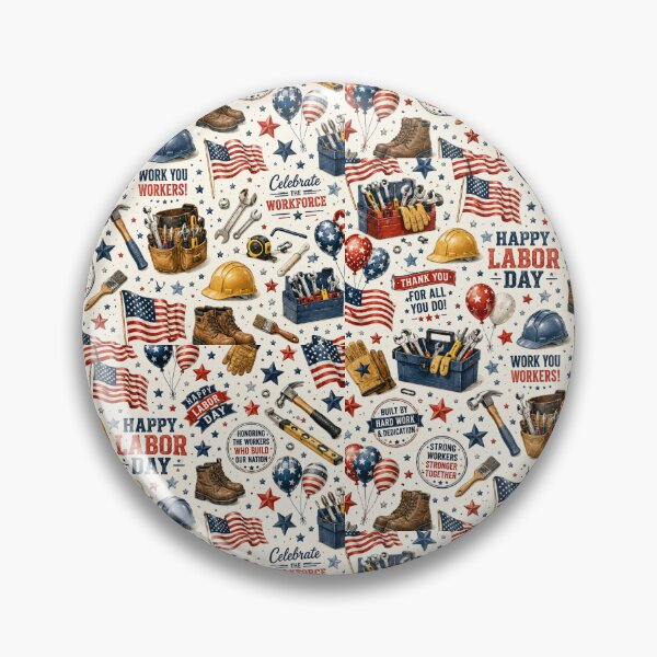 Item preview, labor day patterns designed and sold by Side Quest Co..