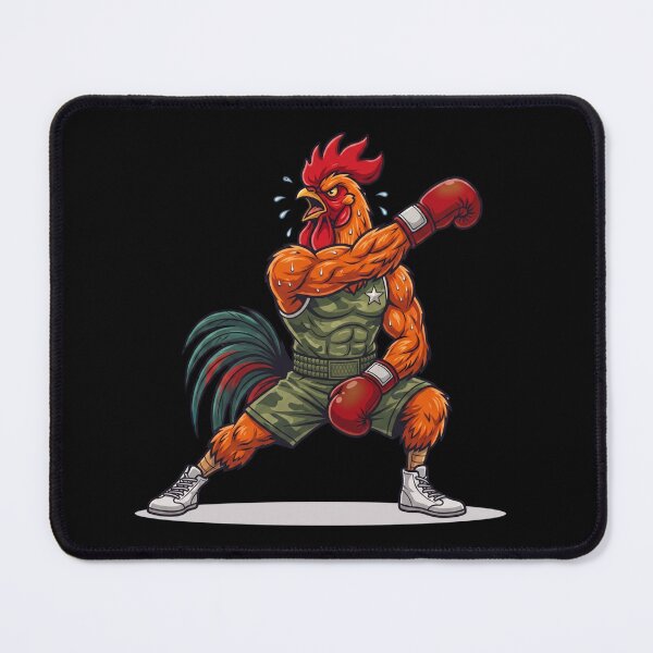 Item preview, The rooster is warming up and stretching. designed and sold by BreezifyDesignStudio.