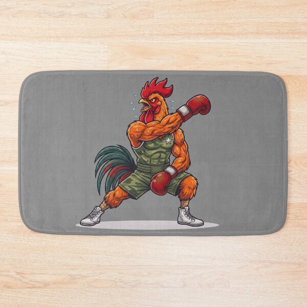 Item preview,  The rooster is warming up and stretching. designed and sold by BreezifyDesignStudio.