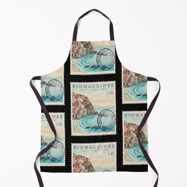 Item preview, Riomaggiore Italy Cinque Terre Cliff Village Stamp Sticker designed and sold by stickercuffs.