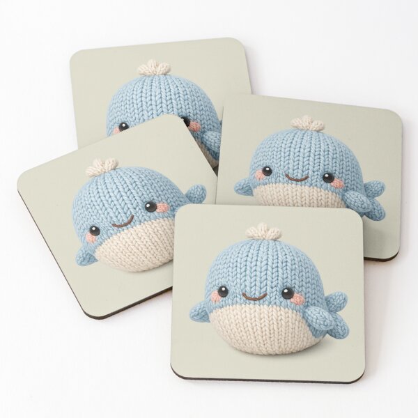 Item preview, Cute Knitted Whale Turtle Plush | Kawaii Handmade Crochet Knit Cottagecore designed and sold by Moons Studio.