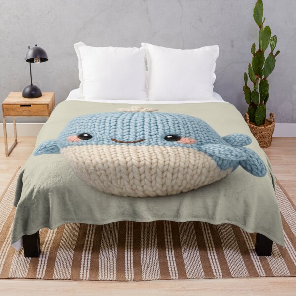 Item preview, Cute Knitted Whale Turtle Plush | Kawaii Handmade Crochet Knit Cottagecore designed and sold by Moons Studio.