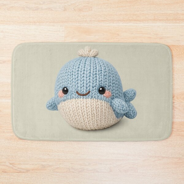 Item preview, Cute Knitted Whale Turtle Plush | Kawaii Handmade Crochet Knit Cottagecore designed and sold by Moons Studio.