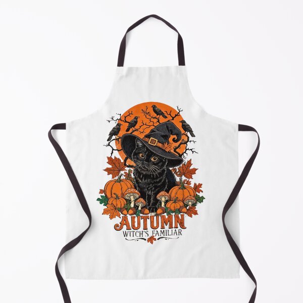 Item preview, Witch's Familiar Autumn Black Cat in Witch Hat designed and sold by BumbleBloom7.