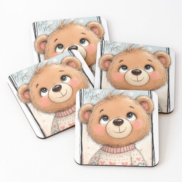 Item preview, Believe in Magic Cute Bear Sketch Illustration | Whimsical Bear designed and sold by Peanutspixel.
