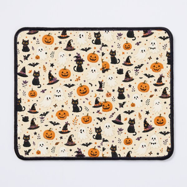 Item preview, Kawaii Halloween pattern with cute creatures designed and sold by Side Quest Co..