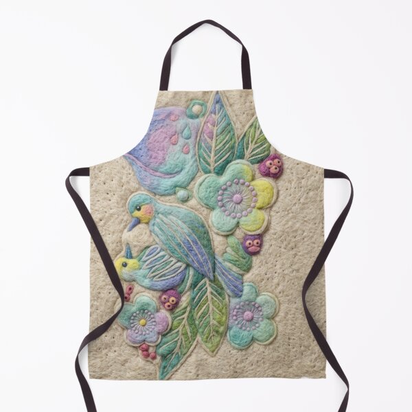 Item preview, Korean Traditional Needle Felt Bird and Floral Ornament Pattern designed and sold by Yiruda-Art.