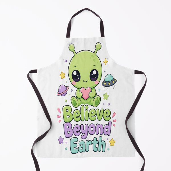 Item preview, Cute Green Alien Believe Beyond Earth designed and sold by Ruamid.