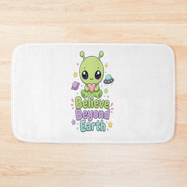 Item preview, Cute Green Alien Believe Beyond Earth designed and sold by Ruamid.