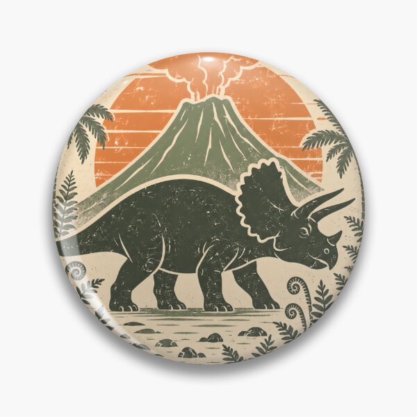 Item preview, THE GREAT TRICERATOPS VOLCANO designed and sold by ScarlettFuryCo.