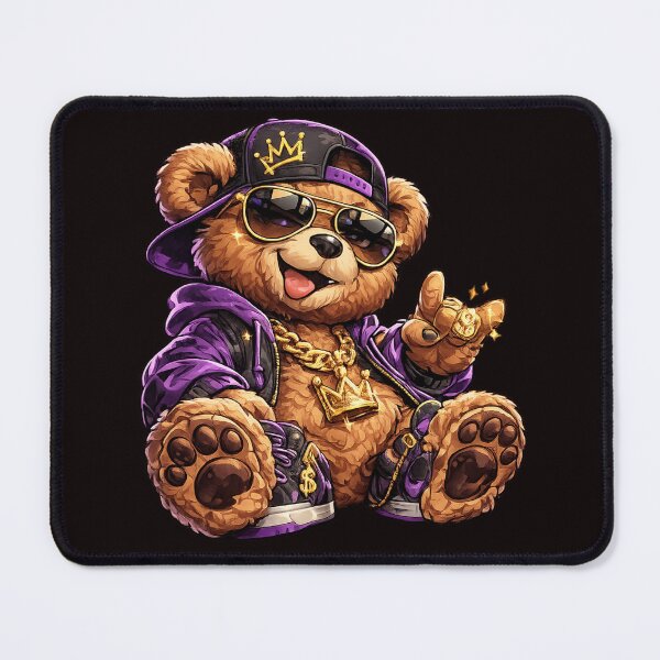 Item preview, Royal Flex Teddy – Hip Hop King Bear designed and sold by Funky Fable studio.