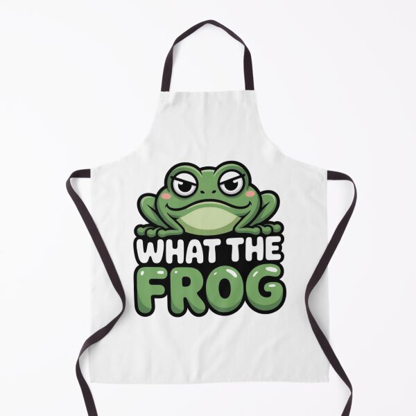 Item preview, What The Frog Funny Frog Pun Design designed and sold by Black Directive.