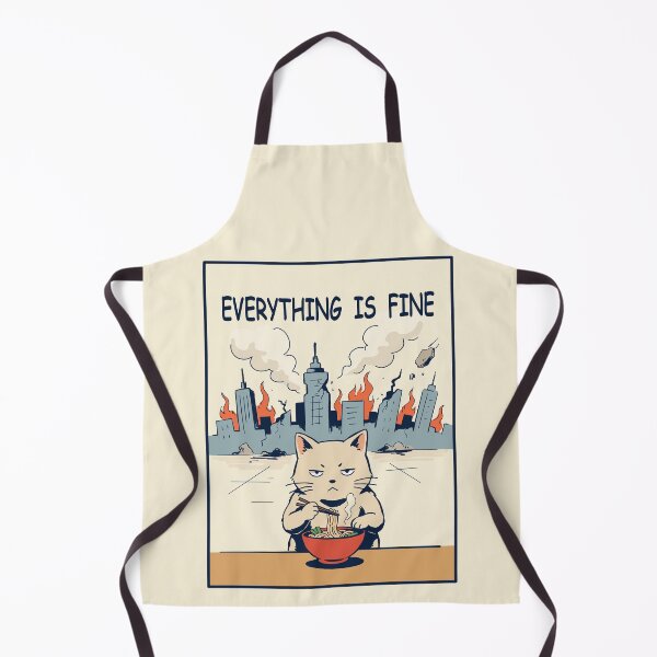 Item preview, Everything Is Fine Ramen Cat designed and sold by SakuraHaven.