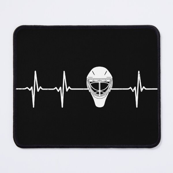 Item preview, Hockey Goalie Mask Heartbeat EKG Sport designed and sold by SoyLamderma.