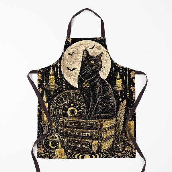 Item preview, Mystical Black Cat Witch's Library & Book of Shadows designed and sold by BumbleBloom7.