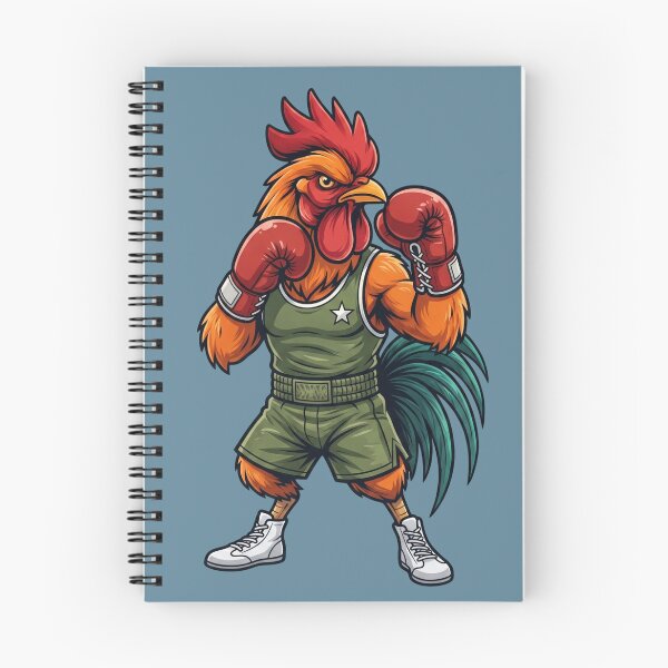 Artikelvorschau, Badass Boxing Rooster Stance Guard Up Combat Maskottchen entworfen und verkauft von BreezifyDesignStudio.