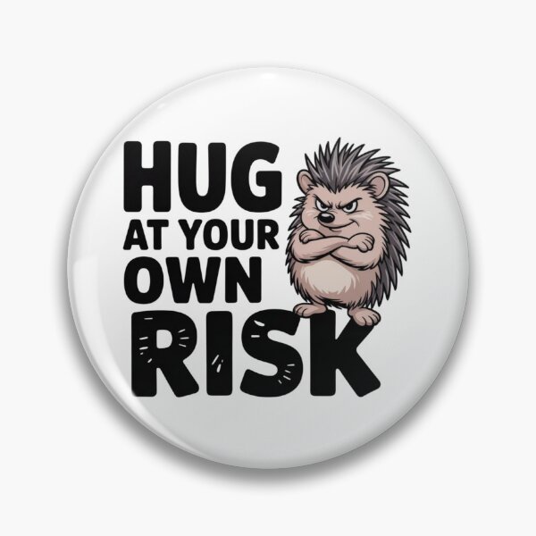 Item preview, Hug At Your Own Risk Cute Hedgehog Design designed and sold by Black Directive.