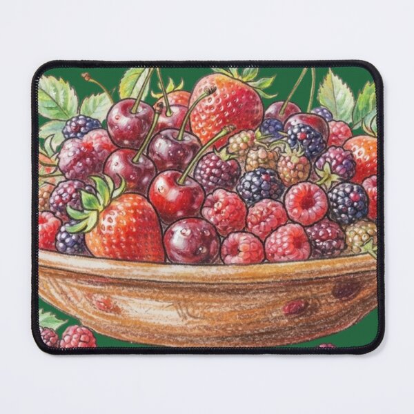 Item preview, Summer Berry Harvest Watercolor designed and sold by 63Hotpeppers.