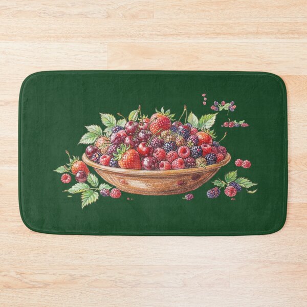 Item preview, Summer Berry Harvest Watercolor designed and sold by 63Hotpeppers.