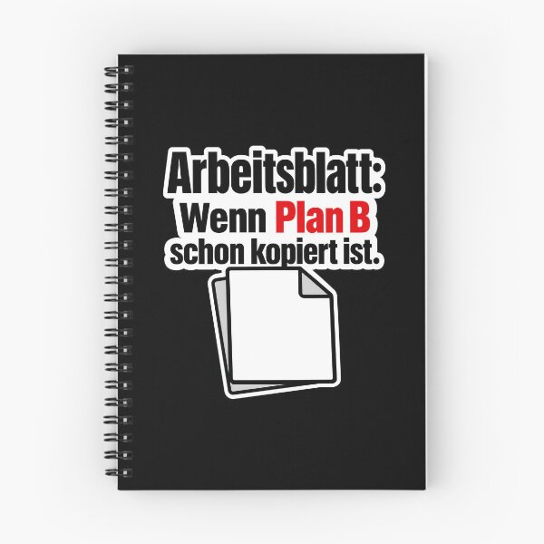 Artikelvorschau, Arbeitsblatt Plan B schon kopiert Lehrer Humor entworfen und verkauft von pirminio.