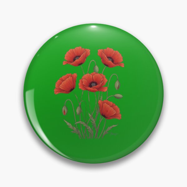 Item preview, Red Poppies Flower Art designed and sold by Mattigiov.