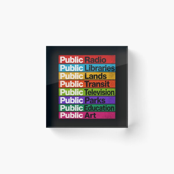 Item preview, Public Radio Libraries Lands Transit Television Parks designed and sold by Randomera.