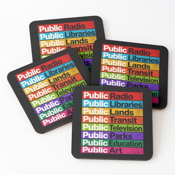 Item preview, Public Radio Libraries Lands Transit Television Parks designed and sold by Randomera.