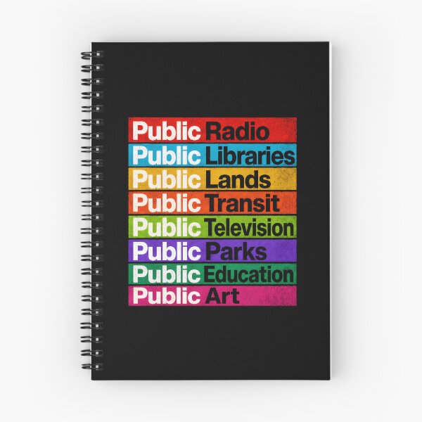 Item preview, Public Radio Libraries Lands Transit Television Parks designed and sold by Randomera.