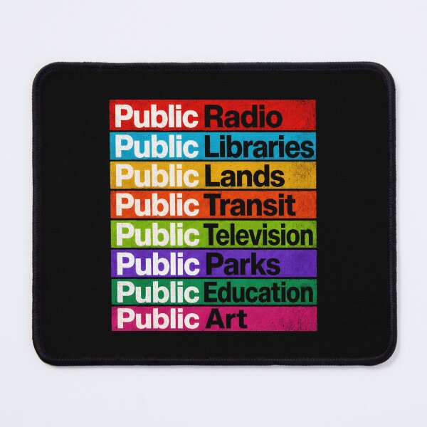 Item preview, Public Radio Libraries Lands Transit Television Parks designed and sold by Randomera.