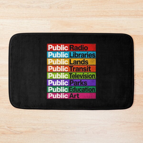 Item preview, Public Radio Libraries Lands Transit Television Parks designed and sold by Randomera.