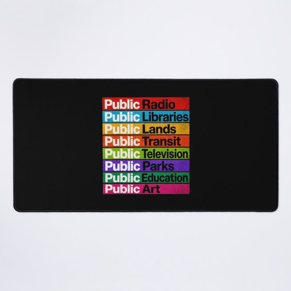 Item preview, Public Radio Libraries Lands Transit Television Parks designed and sold by Randomera.