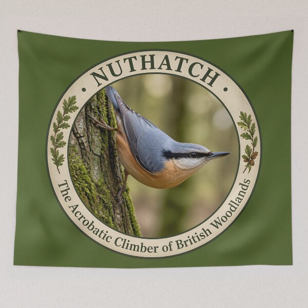 Item preview, NUTHATCH  – The Acrobatic Climber of British Woodlands designed and sold by The Digital Compass.