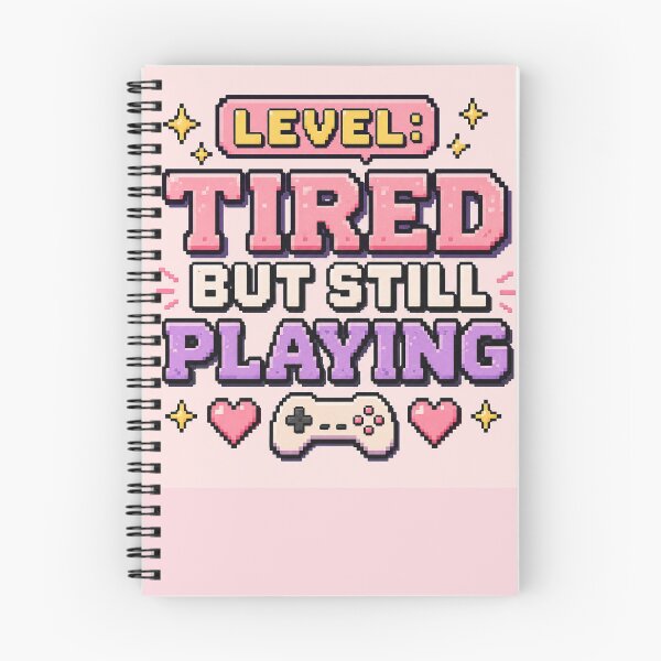 Item preview, Level Tired But Still Playing Pixel Art designed and sold by Loading Crush.