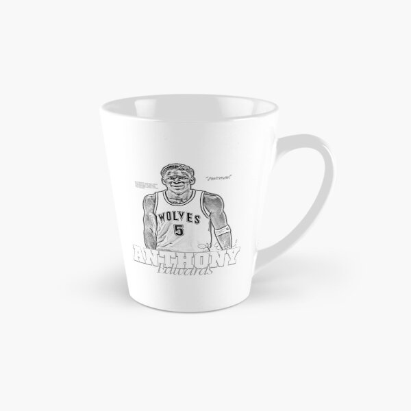 Item preview, Anthony Edwards, Basketball, Sports, NBA, Black and White designed and sold by BigBossHideout.