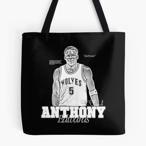 Item preview, Anthony Edwards, Basketball, Sports, NBA, Black and White designed and sold by BigBossHideout.