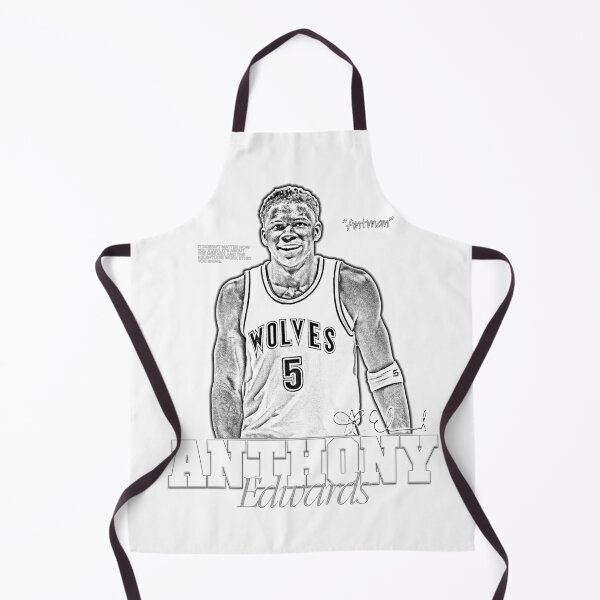 Item preview, Anthony Edwards, Basketball, Sports, NBA, Black and White designed and sold by BigBossHideout.