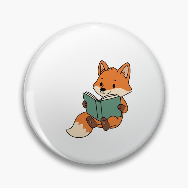 Item preview, Cute Reading Fox with Book - Cozy Autumn Bookworm Cartoon Graphic designed and sold by VOYID ART STUDIO.