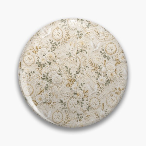 Item preview, Elegant wedding pattern with gold accents designed and sold by Side Quest Co..