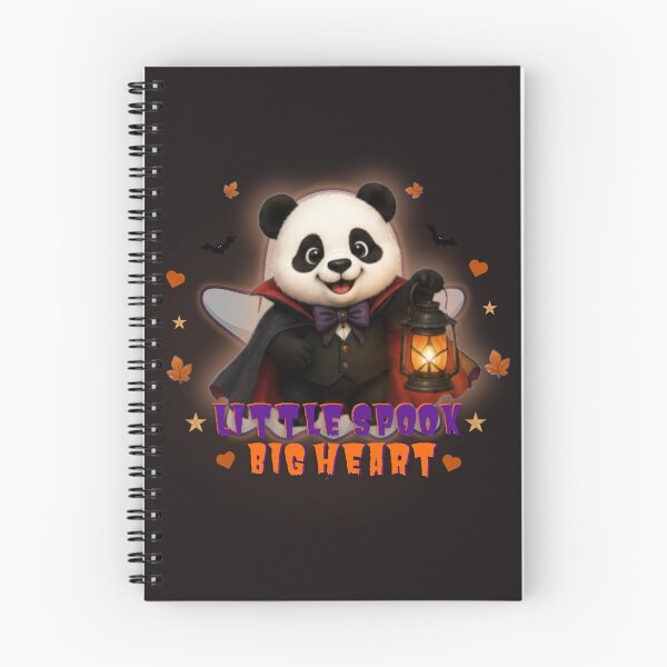 Item preview, Cute Halloween Panda Little Spook Big Heart Kawaii Pumpkin Shirt designed and sold by EnginerdStudio.