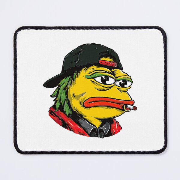 Item preview, Grumpy Yellow Frog Streetwear Portrait designed and sold by nadyushka-art.