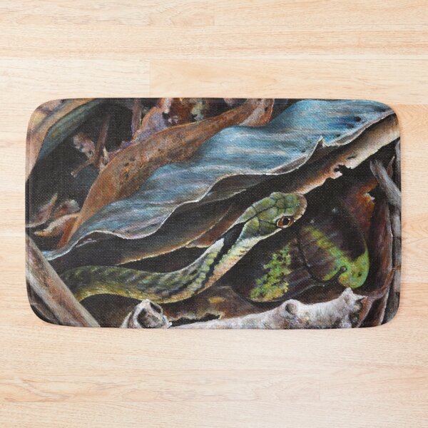 Item preview, Bamboo Forest Snake Pseudoxenodon macrops Painting designed and sold by Anna Ratkevich.