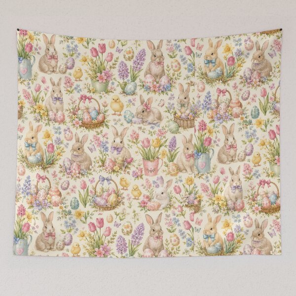 Item preview, Easter bunny and egg wonderland patterns designed and sold by Side Quest Co..