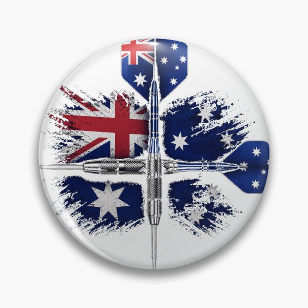 Artikelvorschau, Australische Flagge Darts gekreuztes Dart-Design entworfen und verkauft von rafi18.