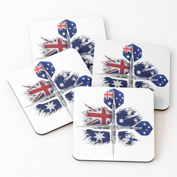 Item preview, Australian Flag Darts Crossed Dart Design designed and sold by rafi18.