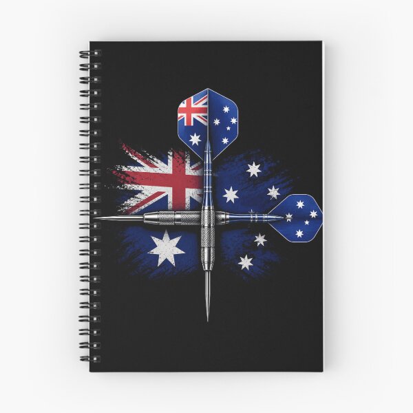 Artikelvorschau, Australische Flagge Darts gekreuztes Dart-Design entworfen und verkauft von rafi18.