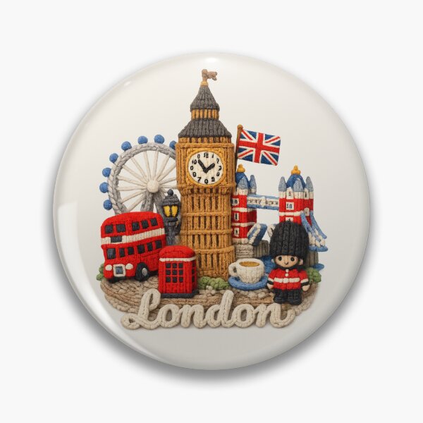 Item preview, Cute Knitted London Landmark | Handmade Yarn City Travel Knit Souvenir designed and sold by Moons Studio.