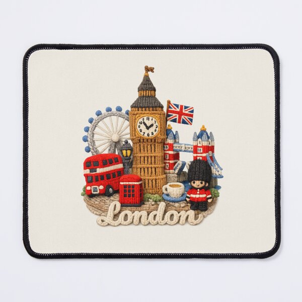 Item preview, Cute Knitted London Landmark | Handmade Yarn City Travel Knit Souvenir designed and sold by Moons Studio.