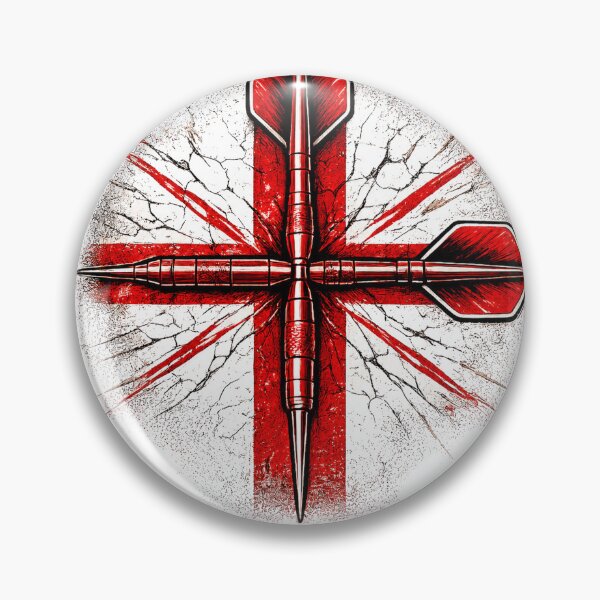 Item preview, England Darts Crossed Darts Grunge Design designed and sold by rafi18.