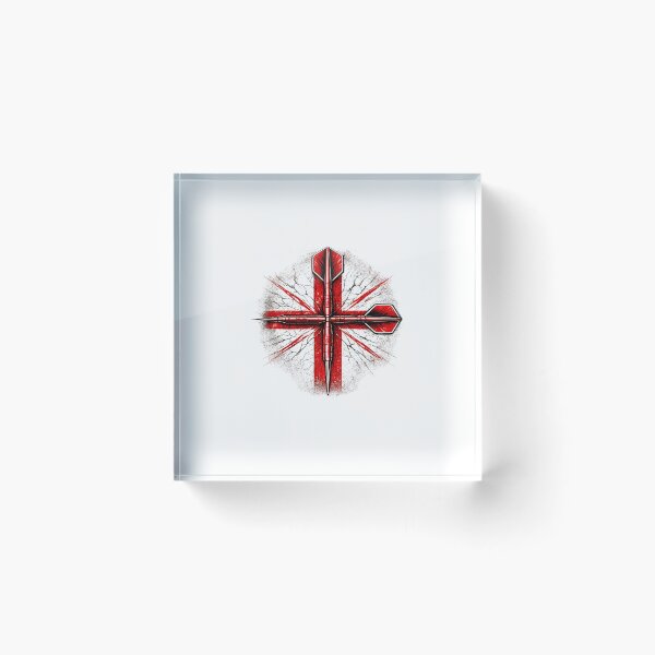 Item preview, England Darts Crossed Darts Grunge Design designed and sold by rafi18.